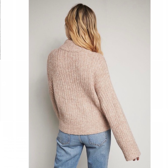 Cable Knit Mock Neck Sweater- Size M & L - Picture 4 of 4